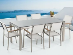 Grosseto Hagegruppe Med Bord + 6 Stoler