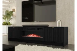 Tv-Skap|Tv-Benk & Mediabenk-Gudelia TV-benk 182 cm Svart