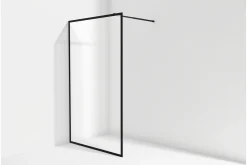 Baderom-Gullebo Glassvegg 200 cm Svart