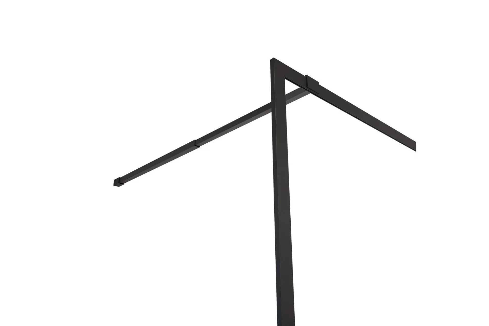 Baderom-Gullebo Glassvegg 200 cm Svart