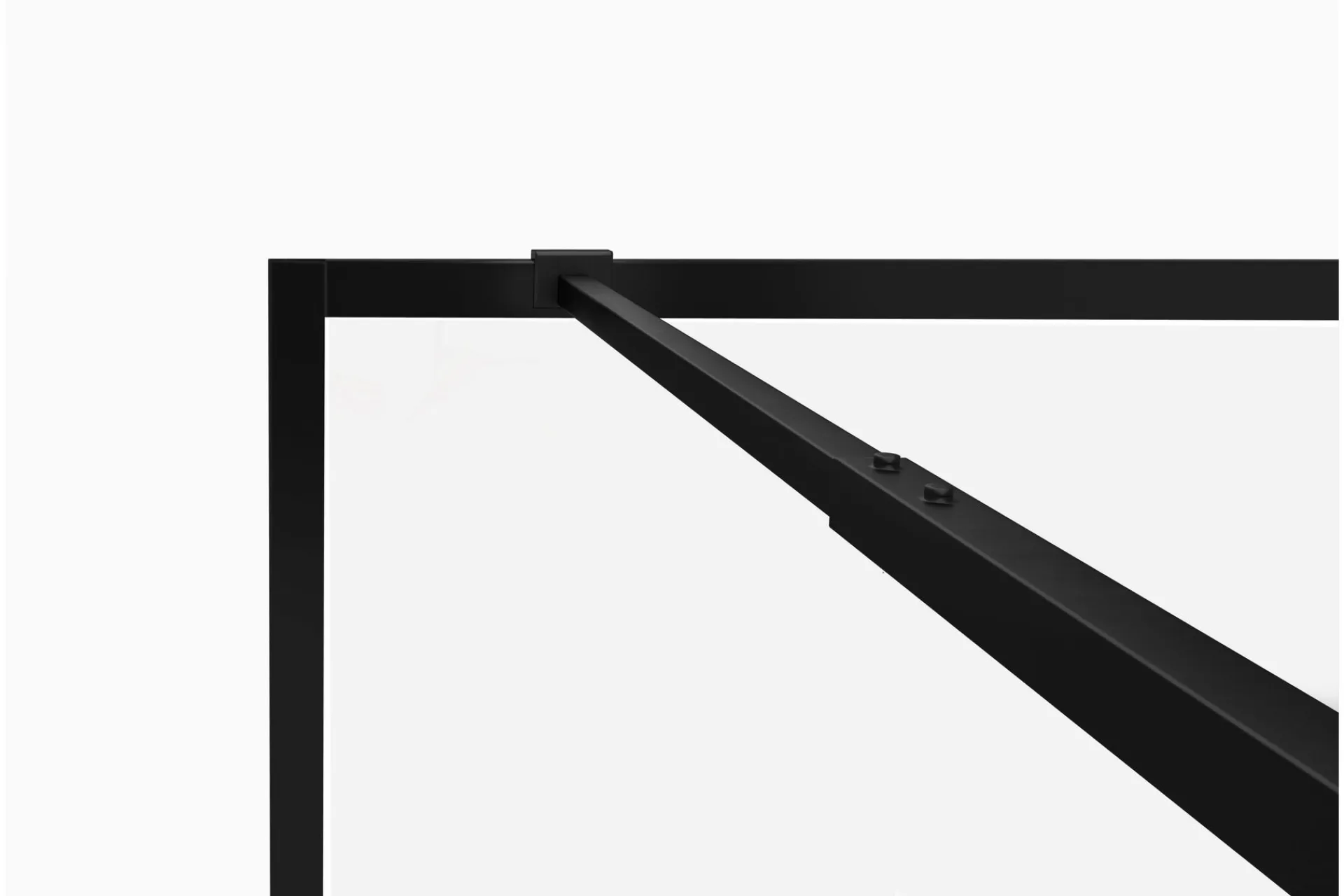 Baderom-Gullebo Glassvegg 200 cm Svart