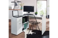 Wohnling Kontorbord-Gulshan skrivebord 120 cm Hvit