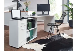 Wohnling Kontorbord-Gulshan skrivebord 120 cm Hvit