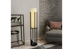 Stuelampe|Soveromslampe-Gulvlampe Ratmompe (Hyllehøyde: 60 cm) Svart Beige Svart,Beige
