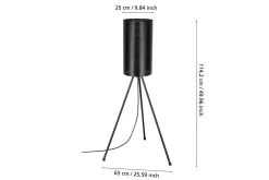 Eglo Veranda & Terrasse|Utelampe-Gulvlampe Utendørs Ladunara Svart