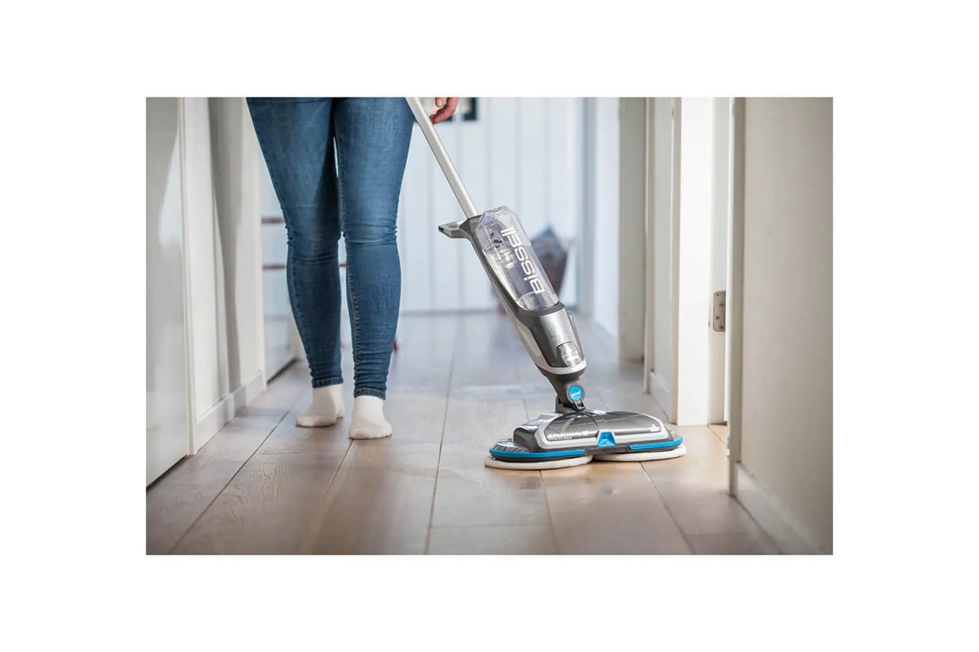 Klespleie|Støvsuger-Gulvmopp Bissell SpinWave Cordless
