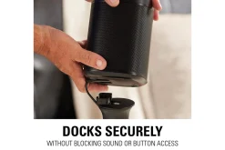 Mediestativ & Veggfeste-Gulvstativ Sanus for Sonos One SL Play:1 og Play:3 Svart