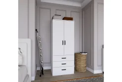 Garderober & Garderobesystem-Haaken Garderobe 60x174,8 cm Matt hvit