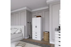 Garderober & Garderobesystem-Haaken Garderobe 60x174,8 cm Matt hvit