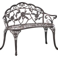 Benker-Hagebenk Piura 88 cm Aluminium Brun