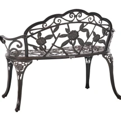 Benker-Hagebenk Piura 88 cm Aluminium Brun