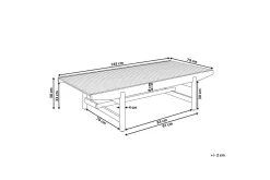 Loungebord & Sofabord Utendørs-Hagebord Giaveno Brun