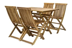 Hagegruppe FINLAY bord og 4 stoler 110x75xH72cm