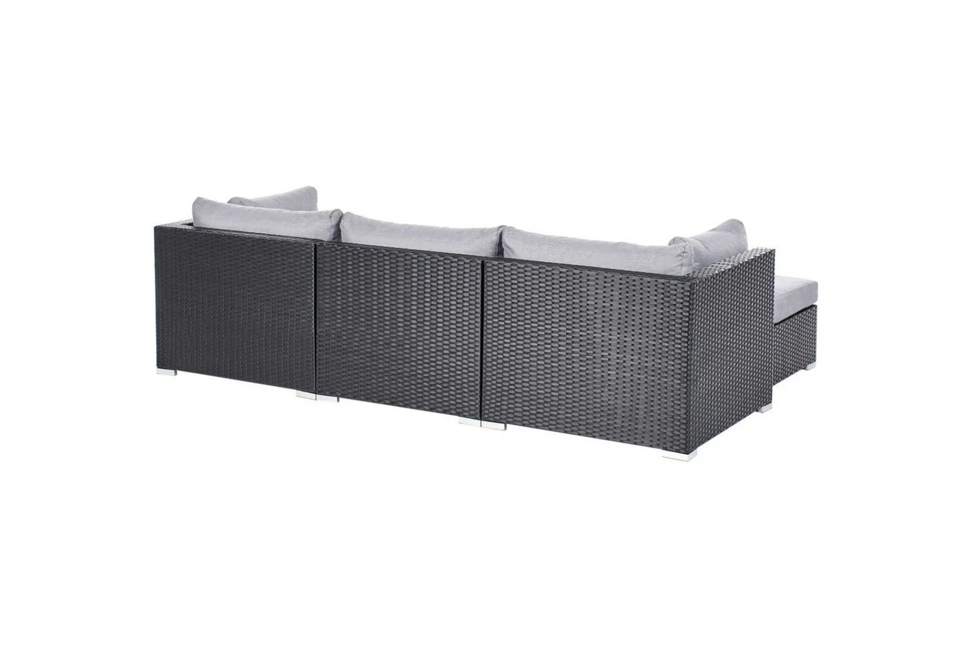 Loungesett|Loungesett-Hagehjørnesofa Sano Svart,Grey