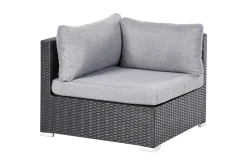 Loungesett|Loungesett-Hagehjørnesofa Sano Svart,Grey