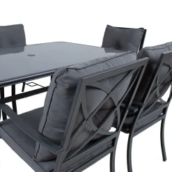 Hagemøbelsett HOME4YOU Bosler bord og 6 stoler