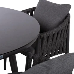 Hagemøbelsett HOME4YOU Bristol bord og 4 stoler