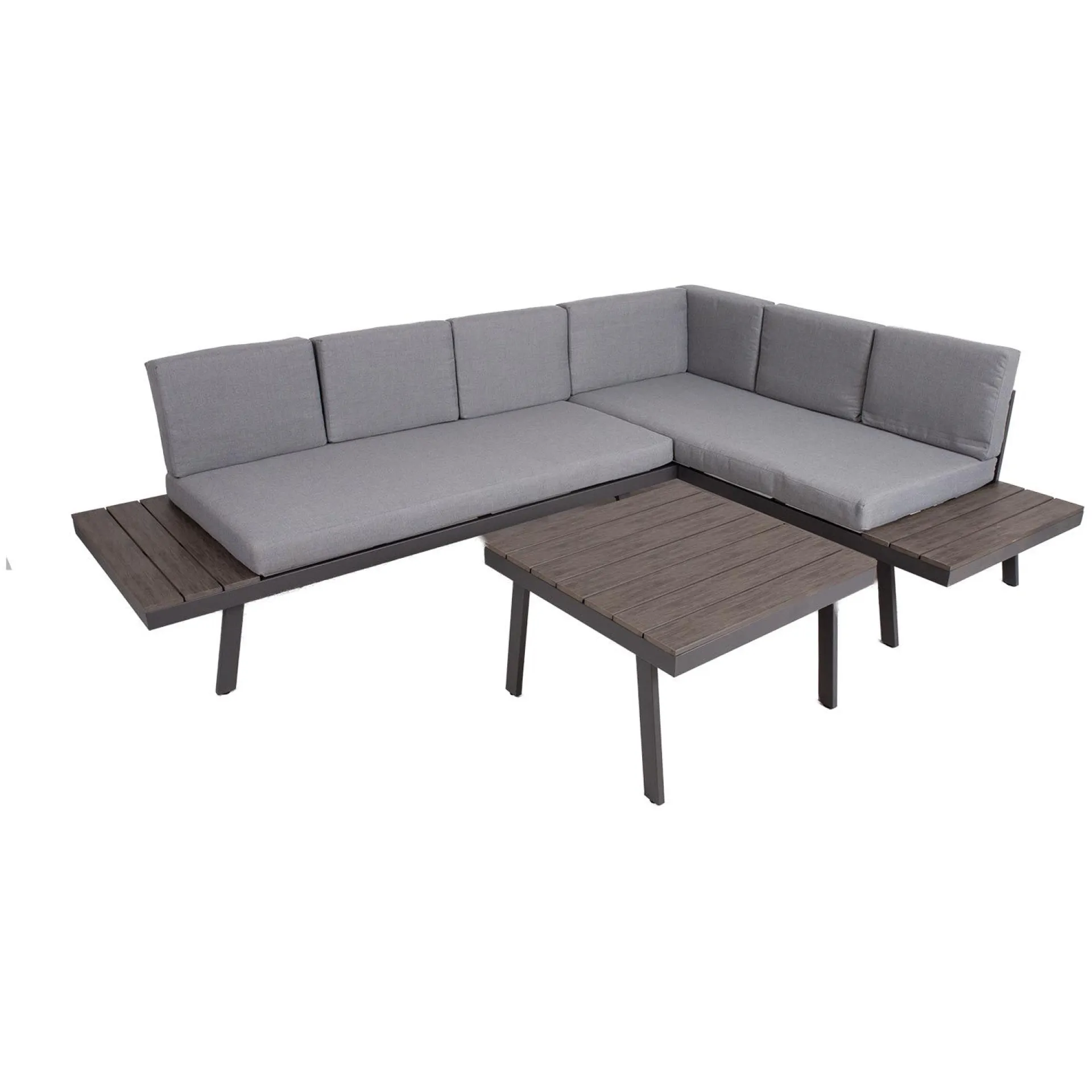 Hagemøbelsett HOME4YOU Delgado hjørnesofa og bord