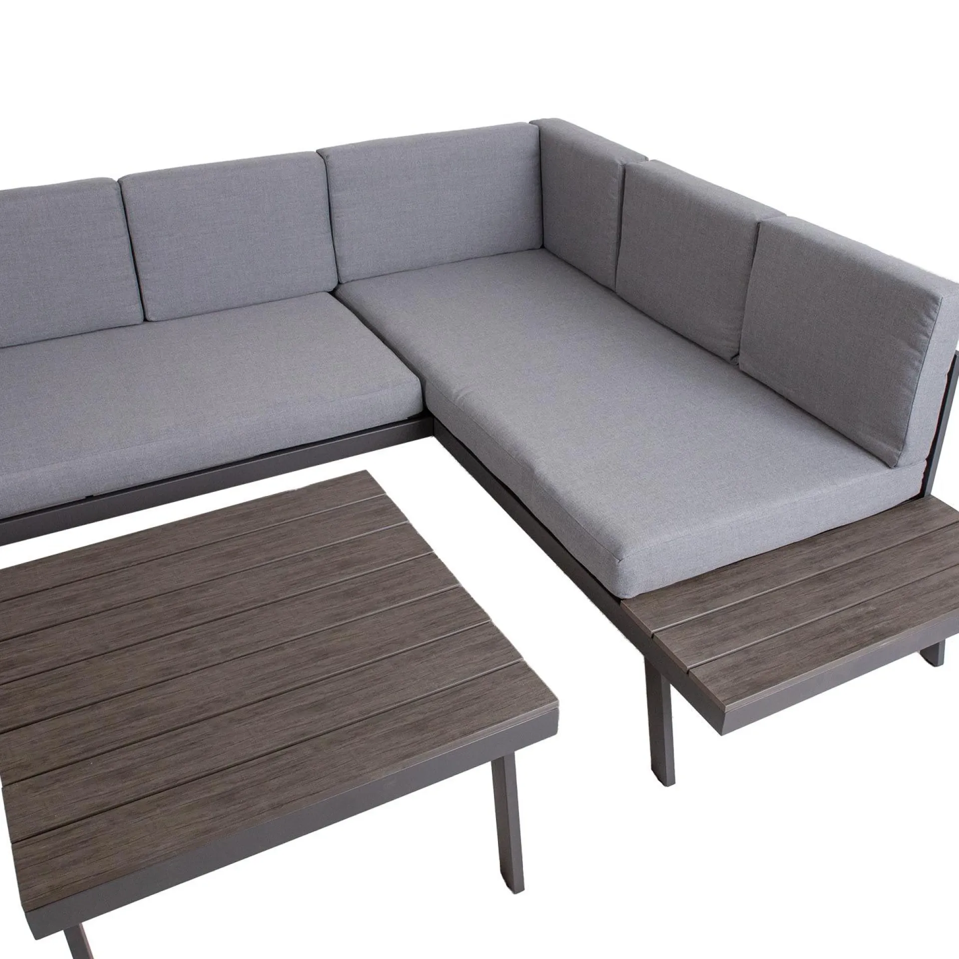 Hagemøbelsett HOME4YOU Delgado hjørnesofa og bord
