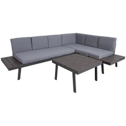 Hagemøbelsett HOME4YOU Delgado hjørnesofa og bord