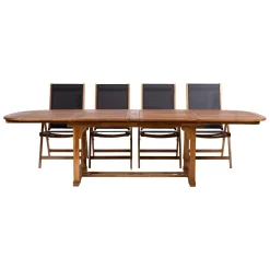 Hagemøbelsett HOME4YOU Fabiola bord og 8 stoler