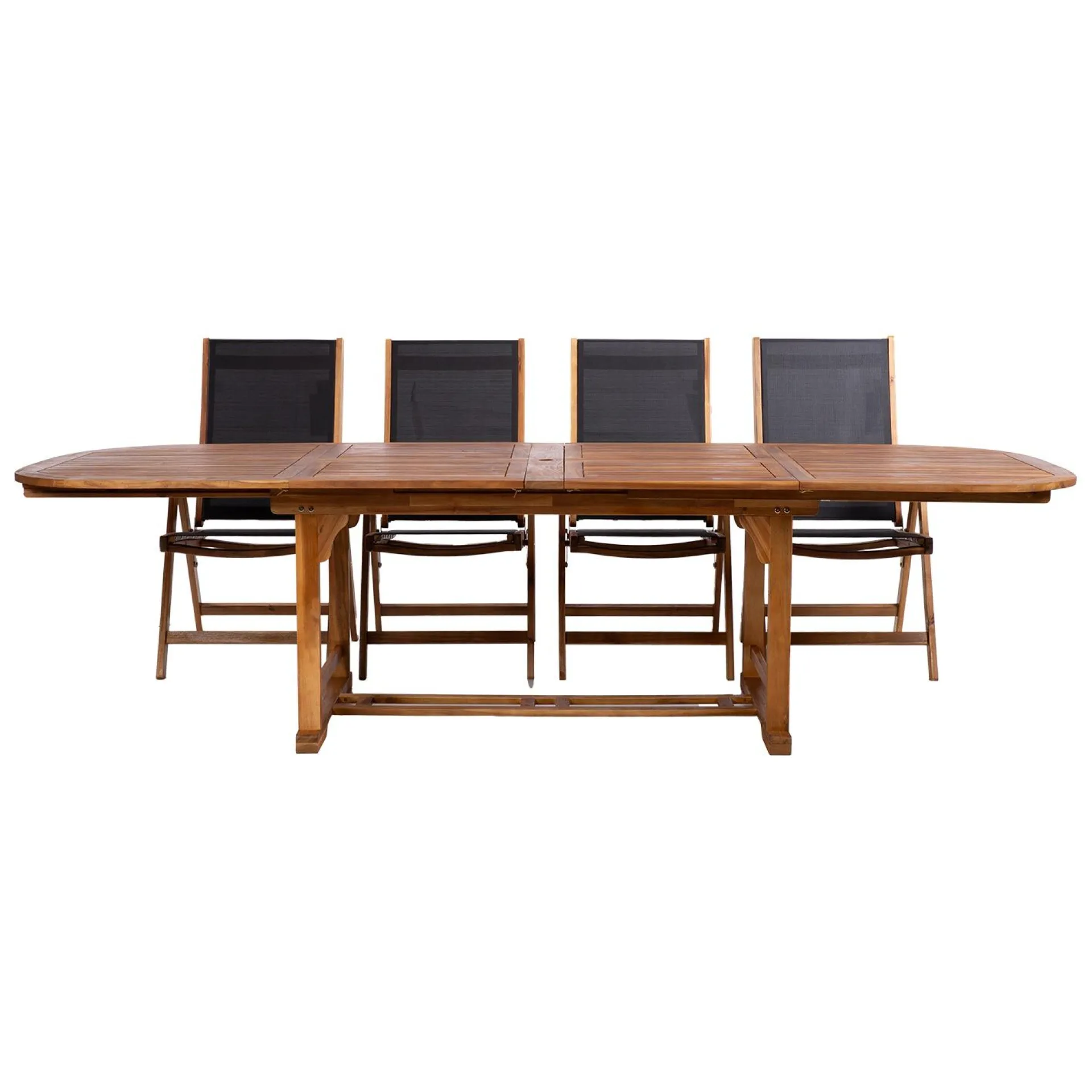 Hagemøbelsett HOME4YOU Fabiola bord og 8 stoler