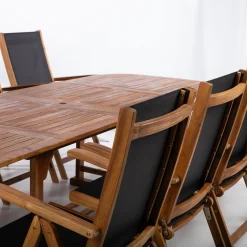 Hagemøbelsett HOME4YOU Fabiola bord og 8 stoler