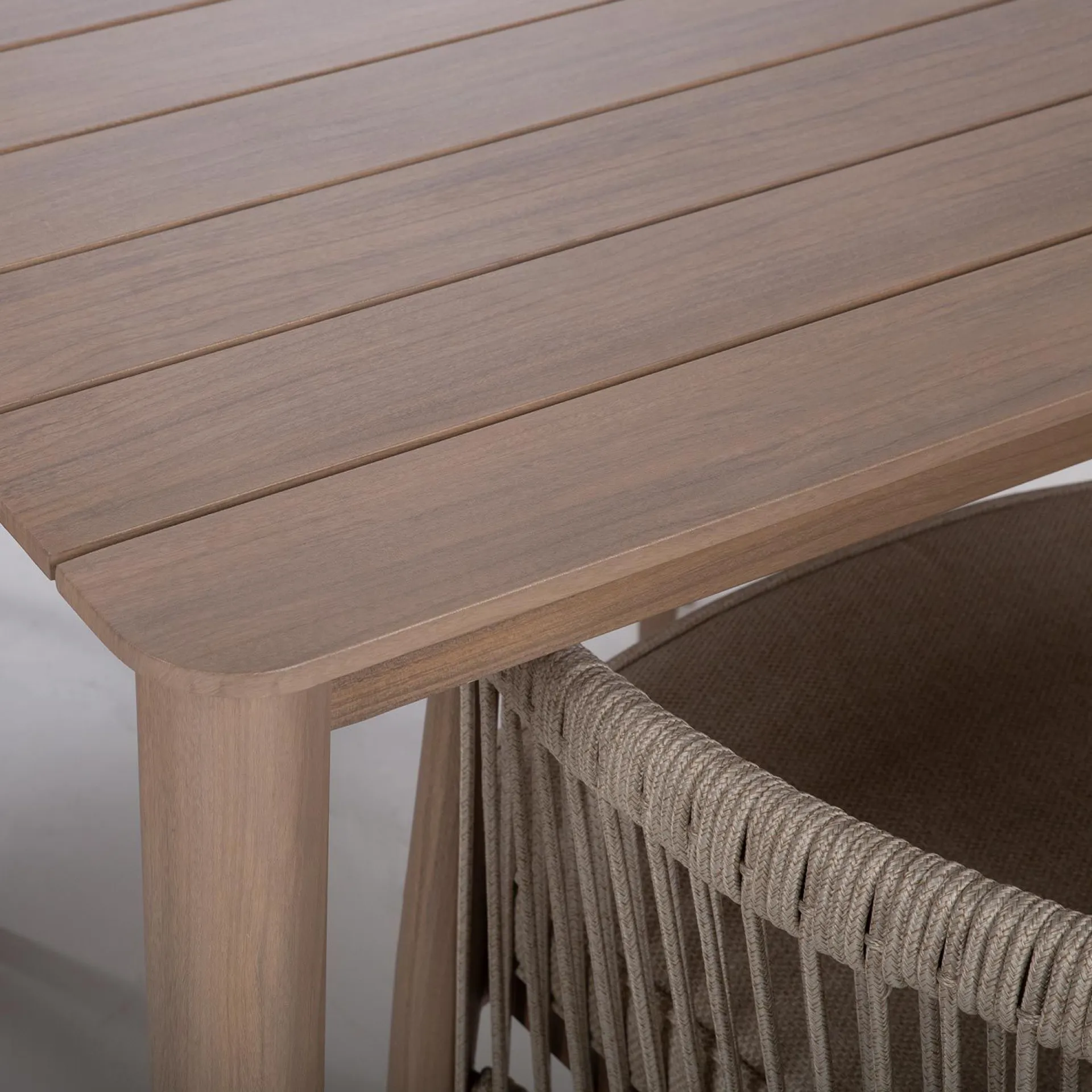 Spisegrupper Hage-Hagemøbelsett HOME4YOU Medina bord og 4 stoler Beige