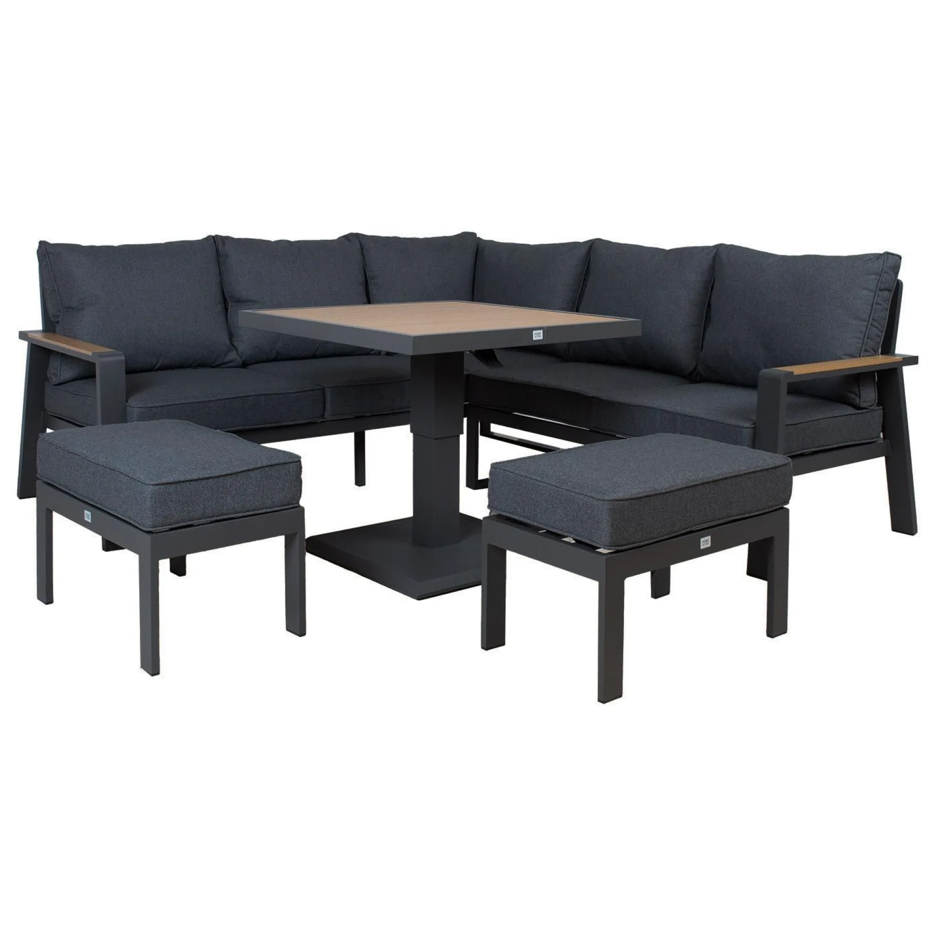 Hagemøbelsett HOME4YOU Parker Grey 4 deler