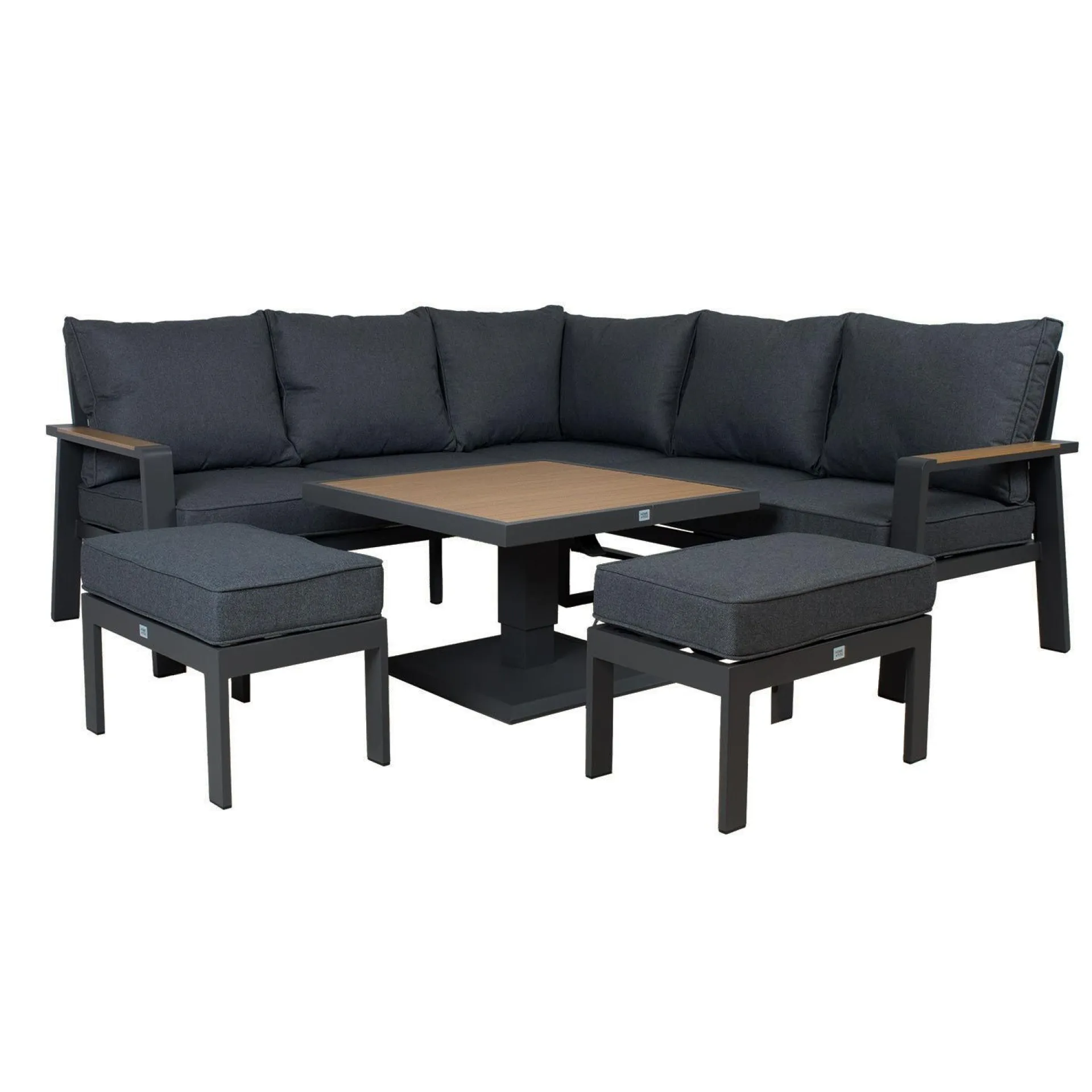 Hagemøbelsett HOME4YOU Parker Grey 4 deler
