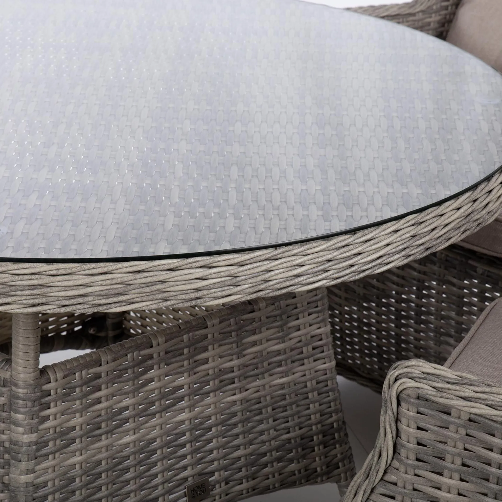 Hagemøbelsett HOME4YOU Trento bord og 4 stoler