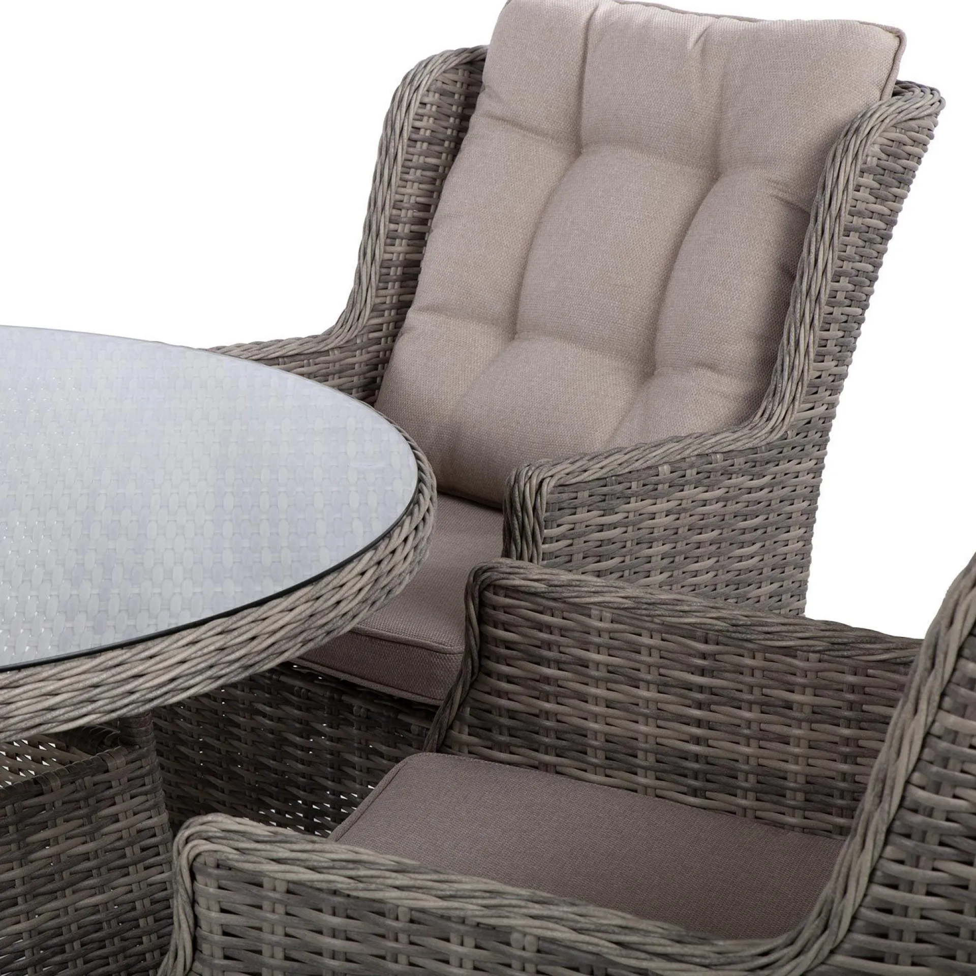 Hagemøbelsett HOME4YOU Trento bord og 4 stoler