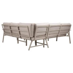 Veranda & Terrasse|Loungemøbler Salg-Hagemøbelsett HOME4YOU Upland bord og hjørnesofa Beige