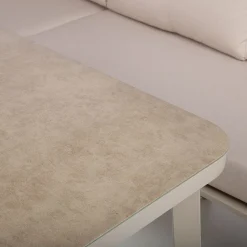 Veranda & Terrasse|Loungemøbler Salg-Hagemøbelsett HOME4YOU Upland bord og hjørnesofa Beige