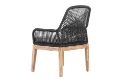 Spisegrupper Hage-Hagesett med rundt bord og 4 stoler OLBIA Grey