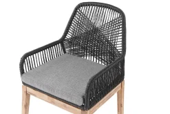 Spisegrupper Hage-Hagesett med rundt bord og 4 stoler OLBIA Grey