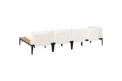 Loungesett|Loungesett-Hagesofagruppe med bord 4-seters Bracciano Beige,Brun,Svart
