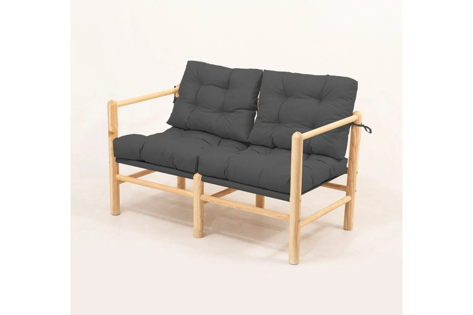 Lounge Sofa|Lounge Sofa-Hagesofa med 2 seter Hue Antrasitt Grey