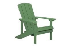 Solstoler-Hagestol med fotskammel ADIRONDACK Grønn