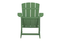 Solstoler-Hagestol med fotskammel ADIRONDACK Grønn