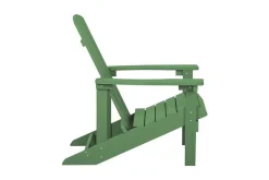 Solstoler-Hagestol med fotskammel ADIRONDACK Grønn