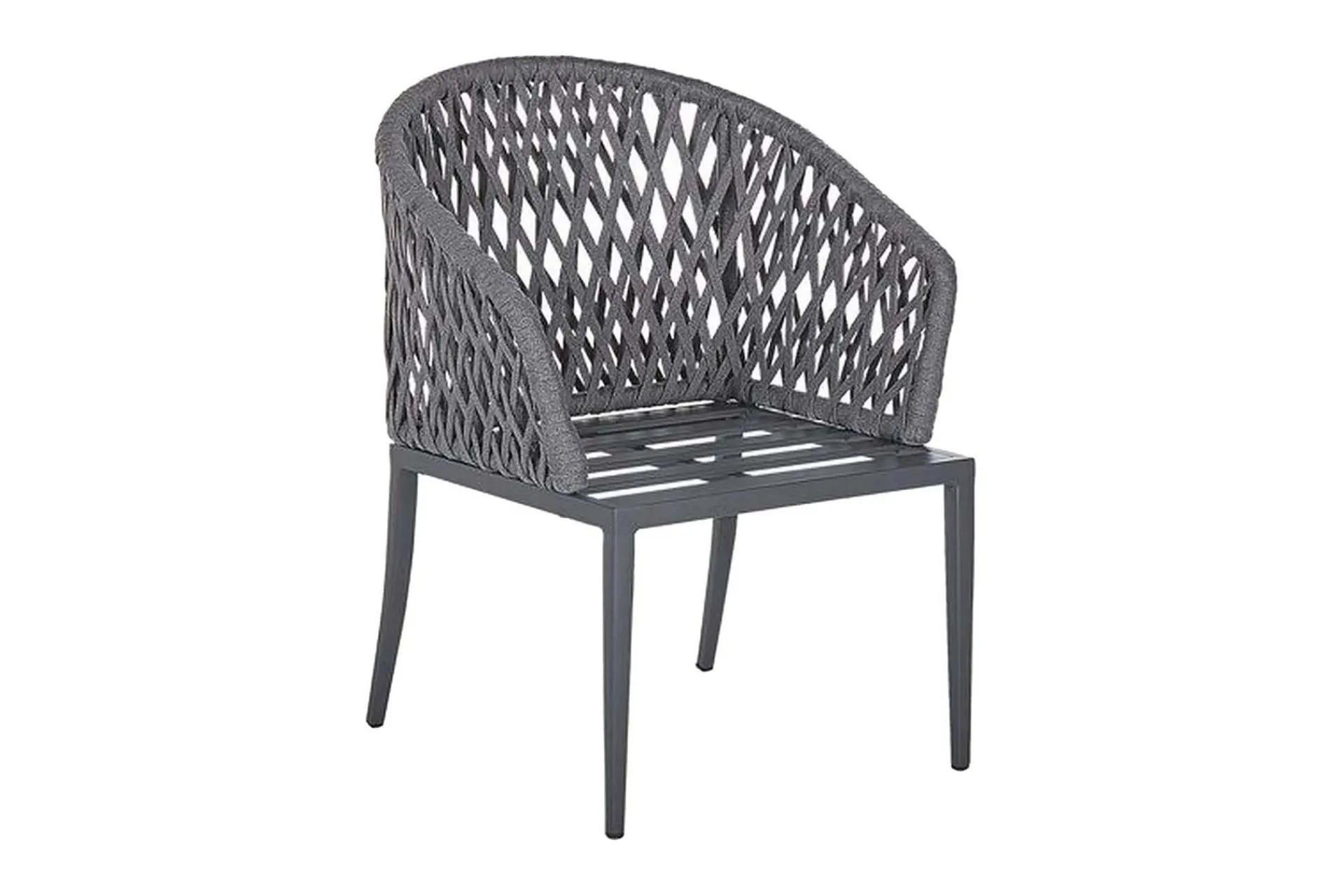 Balkongstoler|Balkongmøbler-Hagestol 2 stk aluminium grå LIPARI Grey