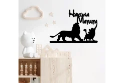 Hakuna Matata Lion And Piggy Veggdekor