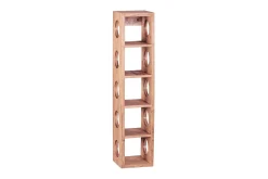 Wohnling Oppbevaringshylle-Halkett Vinstativ 15x15 cm Tre/Natur