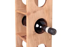 Wohnling Oppbevaringshylle-Halkett Vinstativ 15x15 cm Tre/Natur