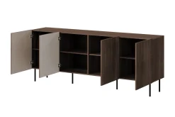 Oppbevaringskiste|Entrekommode-Hammarstrand Kommode Mørkt tre Bred 201 cm Høyde 81 cm Dybde 42 cm Valnöt