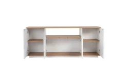 Gangbord|Avlastningsbord-Hano Konsollbord 180 cm Mellomfarget tre,Hvit