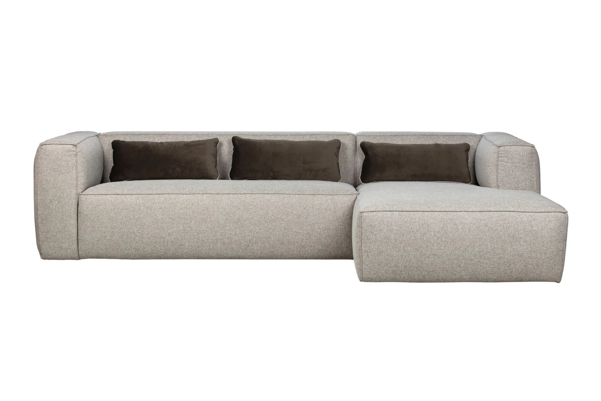 WOOOD Sofa Med Sjeselong-Harlow Divan sofa Ljusgrå