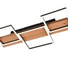 Trio Lighting Taklampe|Kjøkkenlampe-Harper LED-Taklampe 65 cm Mattsvart/Tre