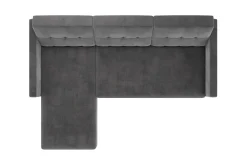 Dorel Home Velour Sofa & Fløyel Sofa-Hartford 3-sits Divansovesofa Grå